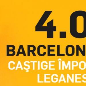 Leganes - Barcelona. Cota 4.00 pentru victoria oaspetilor!