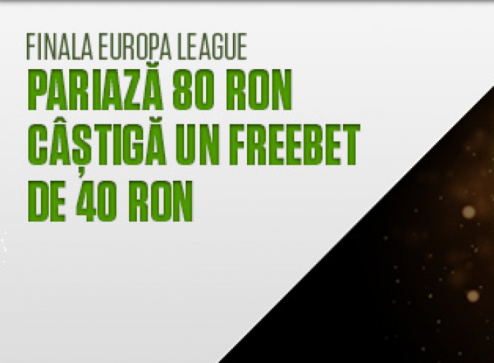 Diseara avem finala UEL - NetBet iti ofera 40 RON! Diseara avem finala UEL - NetBet iti ofera 40 RON!