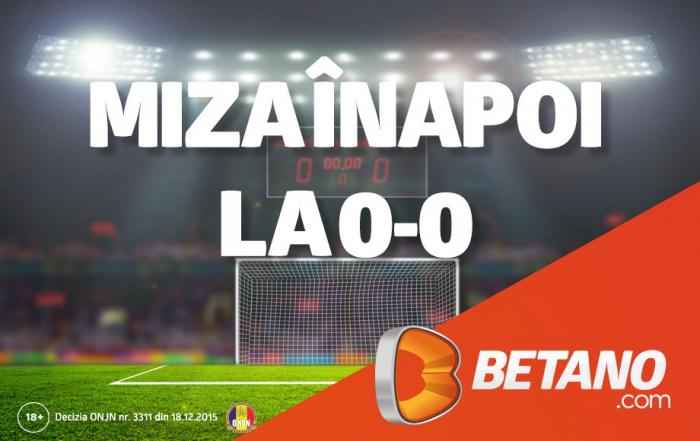 Promotie - In caz de 0-0 primesti banii inapoi!
