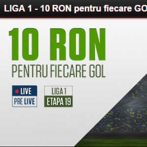10 RON pentru fiecare gol din Liga 1 - Detalii!