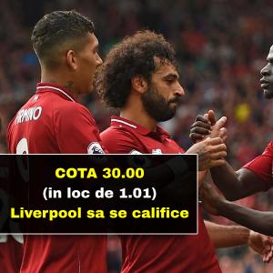 150 RON freebet cadou daca Liverpool o elimina pe Porto