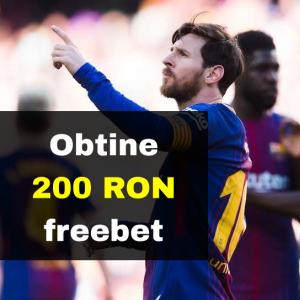 200 RON freebet daca Barcelona o invinge pe Getafe