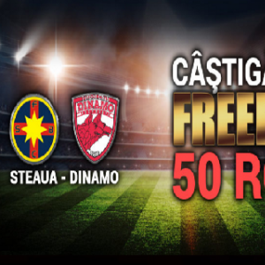 50 RON freebet pentru Steaua - Dinamo