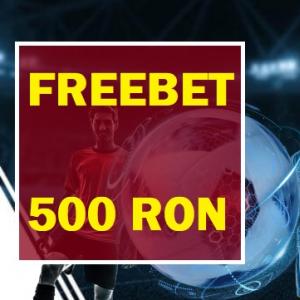 500 RON freebet pentru pariuri - rulaj O SINGURA DATA 500 RON freebet pentru pariuri - rulaj O SINGURA DATA