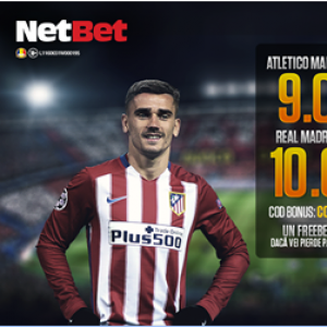 Atletico Madrid - Real Madrid | Cote marite la Netbet Atletico Madrid - Real Madrid | Cote marite la Netbet