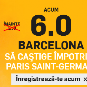 Barcelona - PSG. Cota 6.00 pentru 1 solist