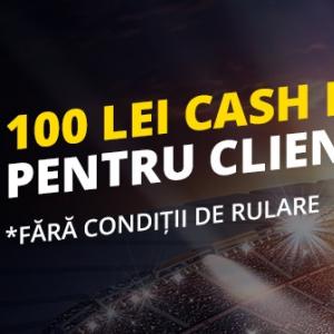 Bonus de 100 RON la pariuri. FARA RULAJ