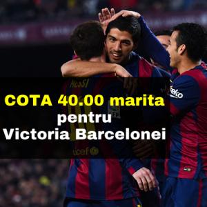 Cota 40.00 marita pentru victoria Barcelonei contra lui Vallecano, penultima clasata
