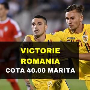 COTA 40.00 marita pentru victoria Romaniei contra Lituaniei acasa