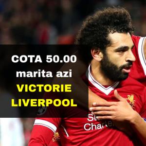COTA 50.00 marita pentru victorie Liverpool contra Wolves