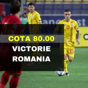 COTA 80.00 marita pentru victoria Romaniei contra Muntenegru