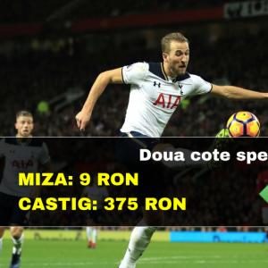 Mizam 9 RON pe doua cote speciale pentru un castig de 375 RON