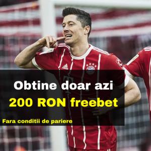 Obtii 200 RON freebet la Sportingbet daca plasezi 4 RON astazi Obtii 200 RON freebet la Sportingbet daca plasezi 4 RON astazi