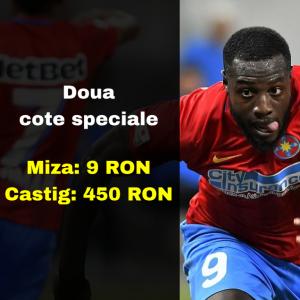 Obtine 450 RON daca pariezi 9 RON la Dunarea Calarasi - FCSB