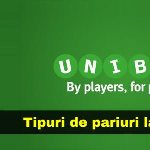 Tipuri de pariuri la UNIBET Tipuri de pariuri la UNIBET