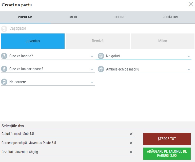 sportingbet - creeaza propriul pariu
