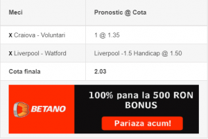 Biletul zilei si lista de ponturi pariuri - 14.12.2019