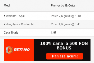 Biletul zilei si lista de ponturi pariuri - 20.01.2020