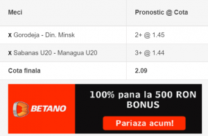 Biletul zilei si lista de ponturi pariuri - 10.04.2020
