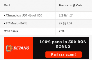Biletul zilei si lista de ponturi pariuri - 12.04.2020