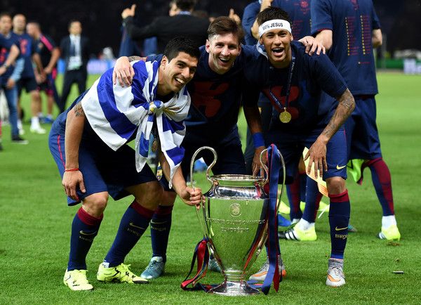 Cele mai titrate echipe din istoria Champions League, Messi, Neymar, Suarez