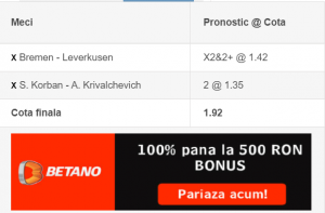 Biletul zilei si lista de ponturi pariuri - 18.05.2020