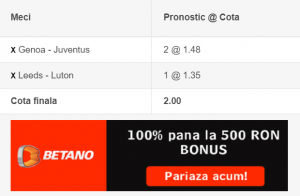 Biletul zilei si lista de ponturi pariuri - 30.06.2020